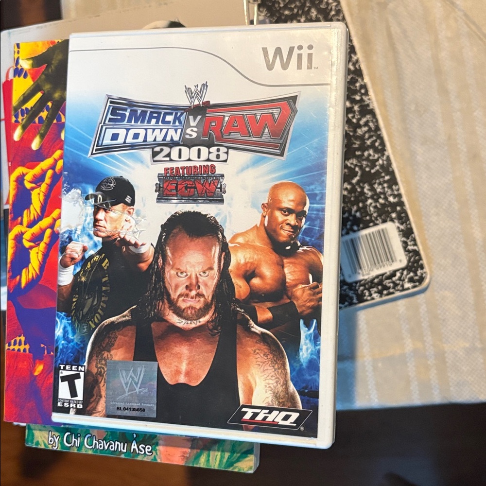 WWE SmackDown vs. Raw 2008 Nintendo Wii Video Game.